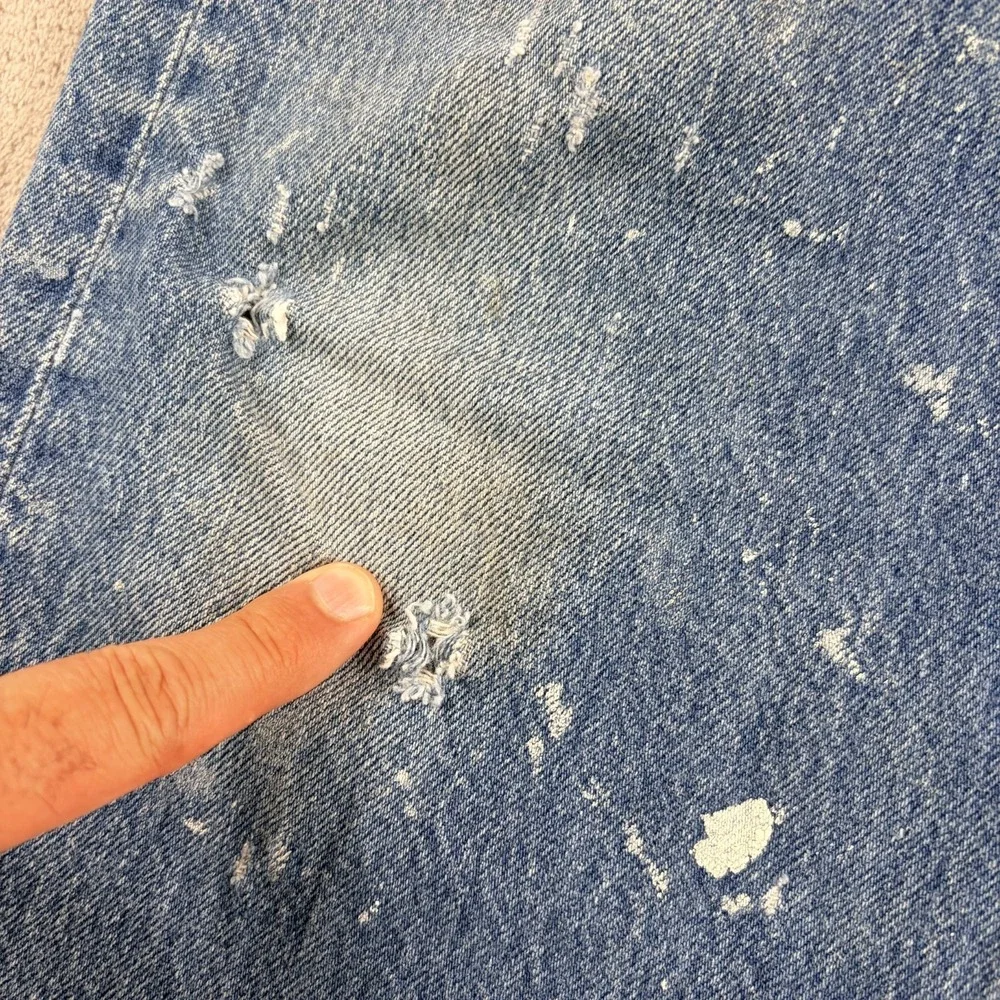 Vintage Levis 501xx Jeans Men 36x34 (Fits 34x31) Distressed Paint Made in USA